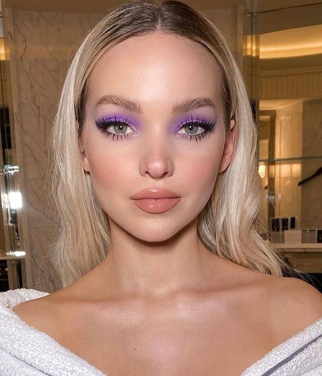 Superbe look violet