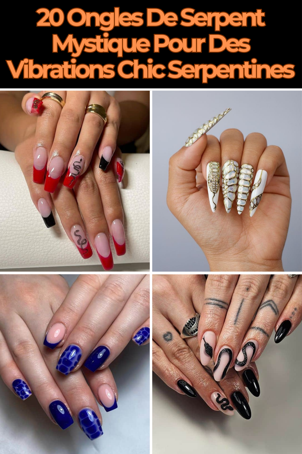 20 Ongles De Serpent Mystique Pour Des Vibrations Chic Serpentines