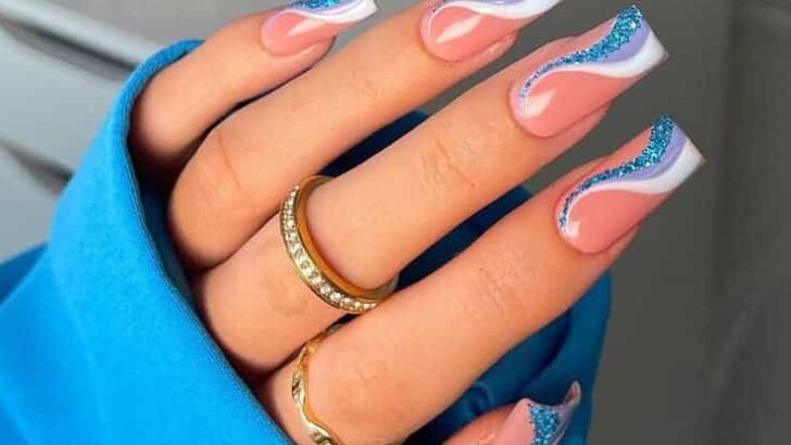 20 Dessins D’ongles Bleus Qui Ne Te Laisseront Pas De Marbre