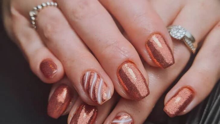 20 Superbes Ongles En Or Rose Pour Améliorer Ton Jeu De Manucure