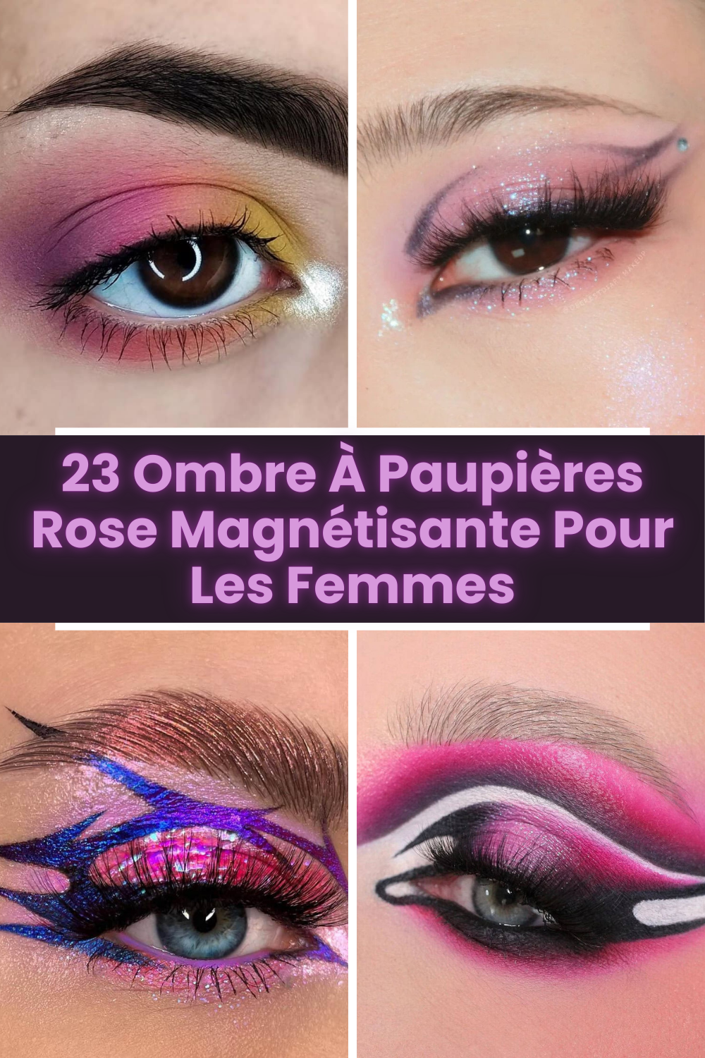 23 Ombre À Paupières Rose Magnétisante Pour Les Femmes